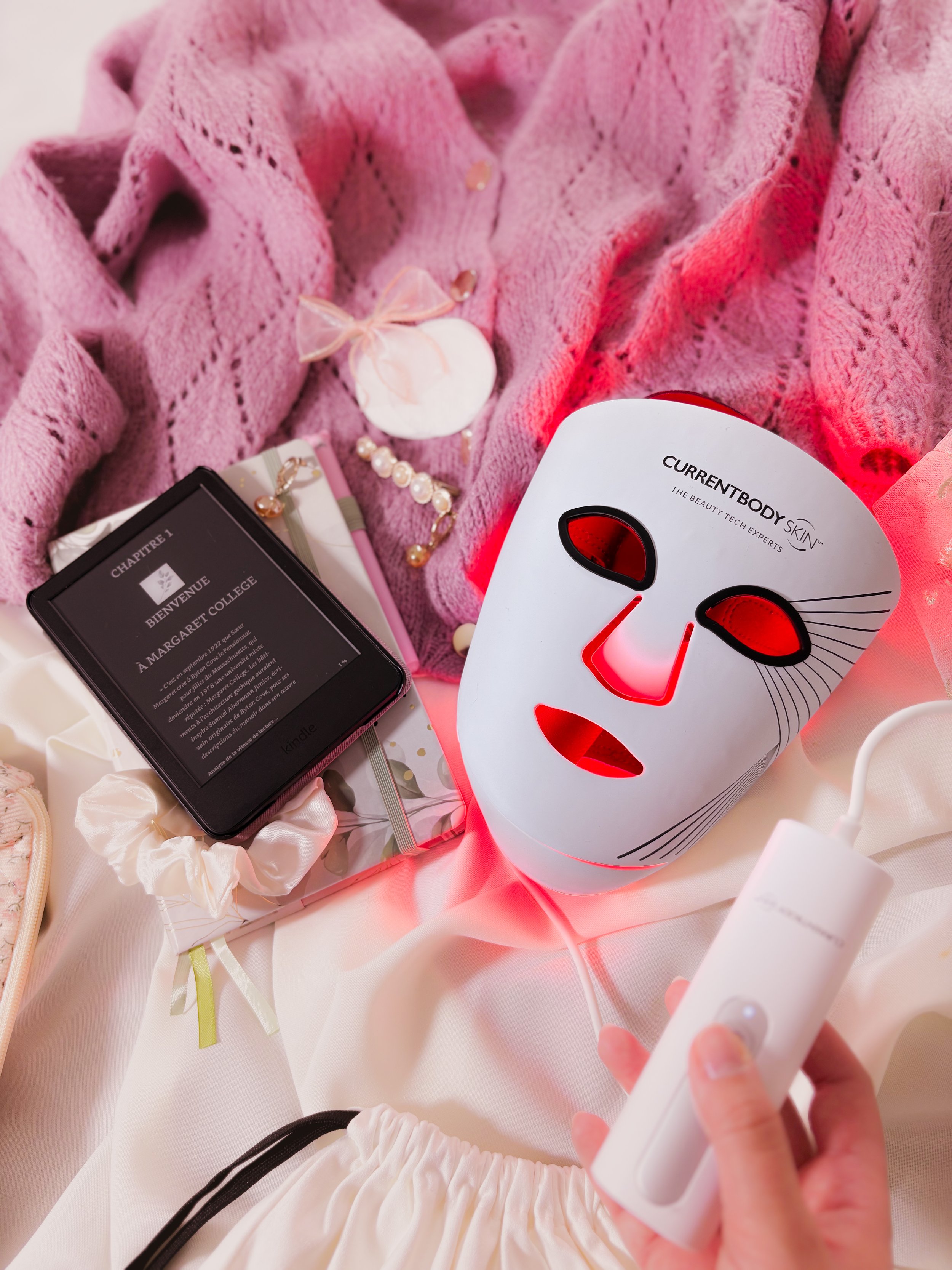 Masque LED Série 2 CurrentBody allumé avec lumières LED rouges actives