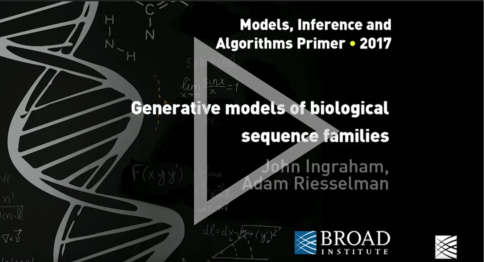 John &amp; Adam - Generative models of biological sequences
