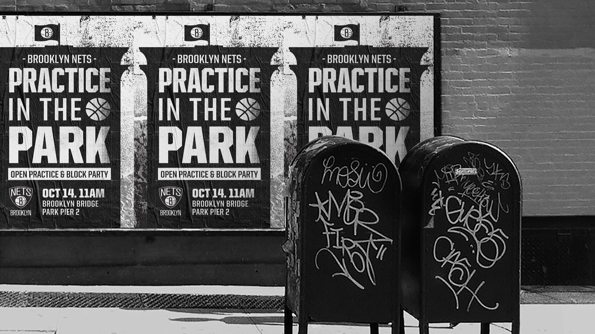 BROOKLYN NETS PRACTICE IN THE PARK ACTIVATION