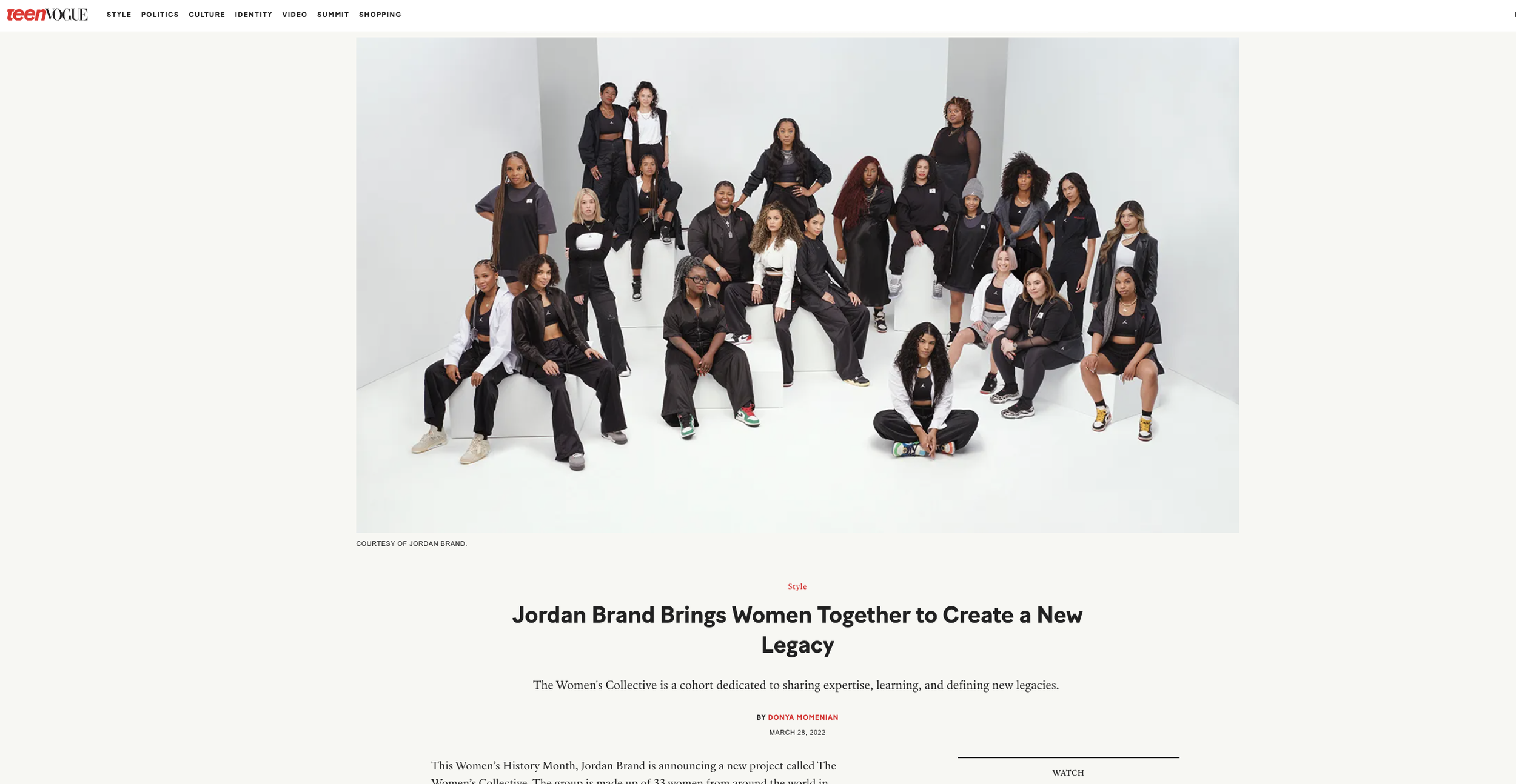 JORDAN BRAND WOMEN'S COLLECTIVE