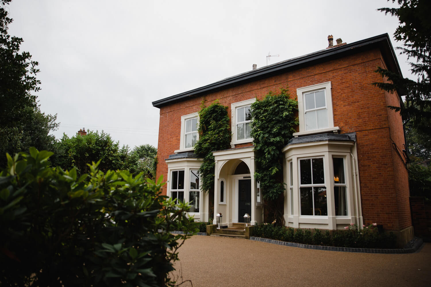 wide angle lens photograph of Eleven Didsbury Park wedding venue