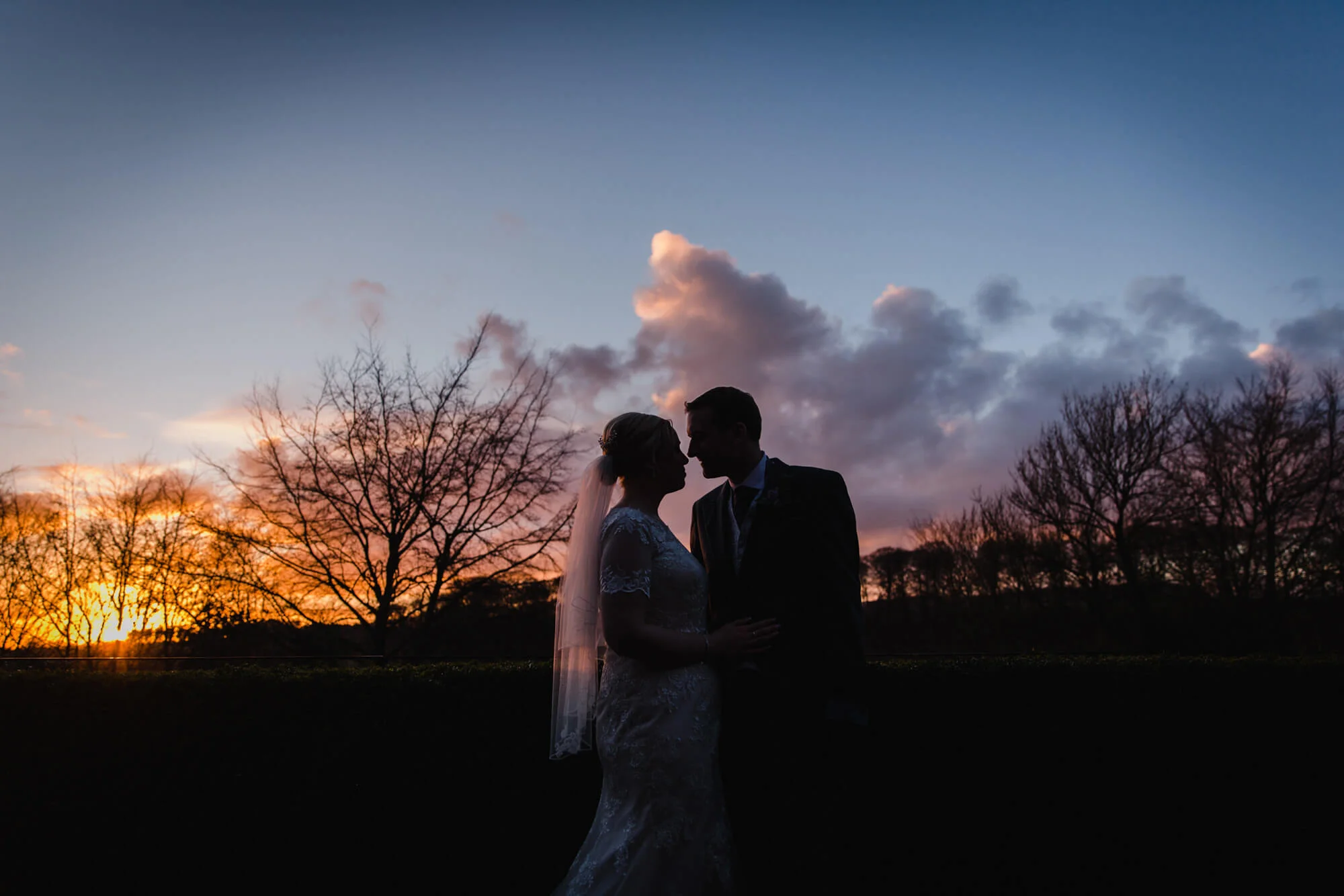 Sunset and limited light gifts us the light for a silhouette photograph 