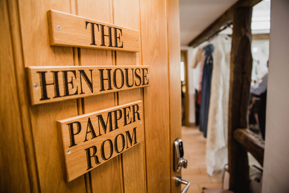 entrance doorway to bridal suite pamper room