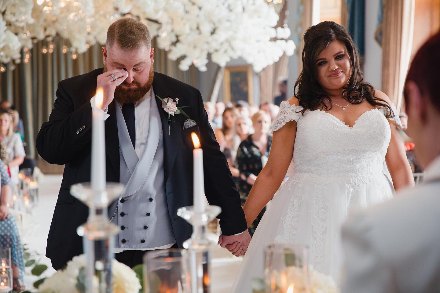 Real emotion from Billy holding hands with Alice during the wedding service at @haighhallhotel 
85% booked for 2019&nbsp;
70% booked for 2020&nbsp;
10% booked for 2021&nbsp;
Get in touch for my&nbsp;#2020&nbsp;wedding brochure 
#ido #newlyengaged #hu