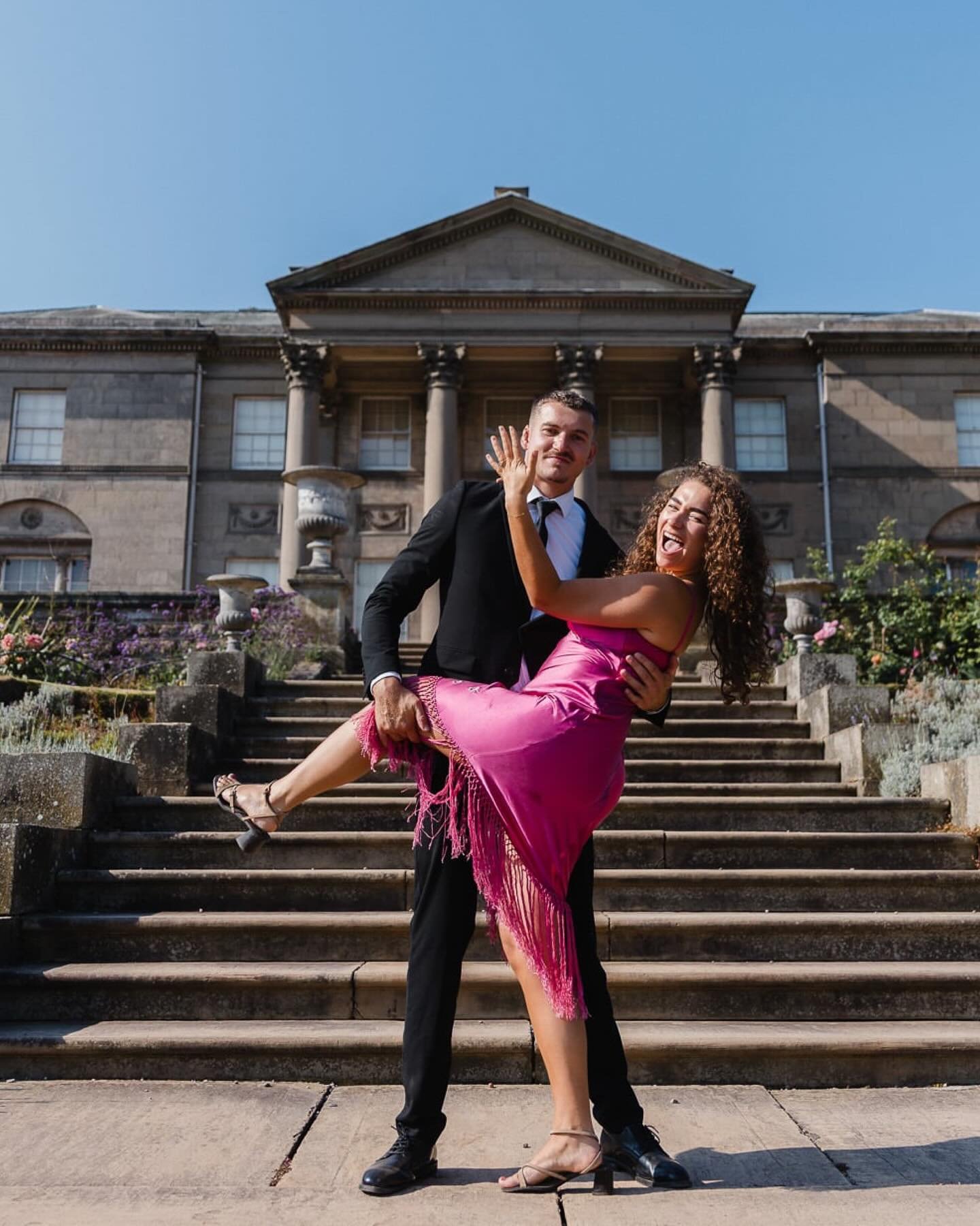 SHE SAID YES!!! 💍🥂🍾🌹

What an amazing surprise proposal Thierry had lined up for Esmee at Tatton Park on Sunday. Esmee&rsquo;s friends surprised her at the entrance to the gardens before walking with her down together to Tatton Hall where Thierry
