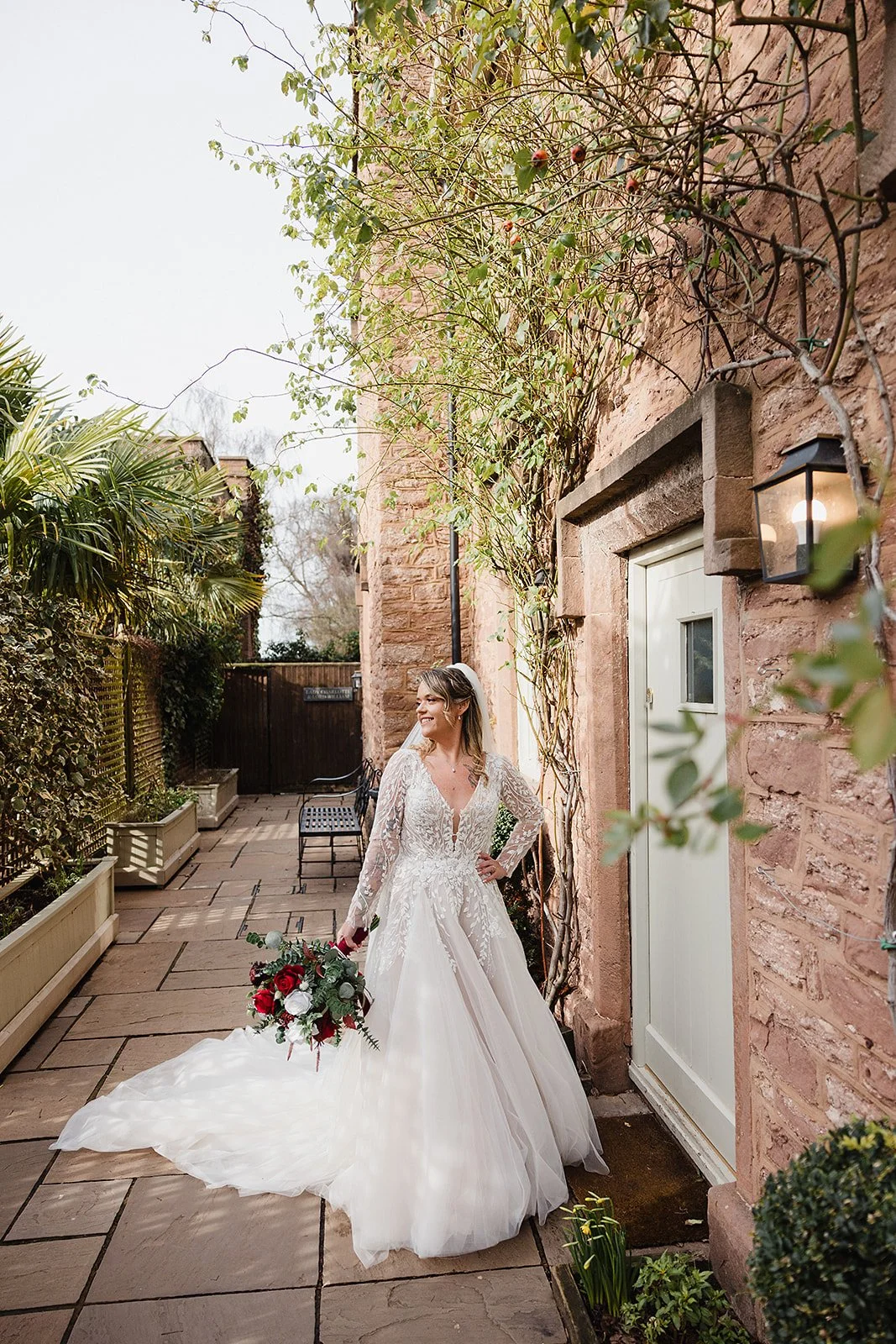 rowton-castle-wedding-bridal-portrait-corridor-jade.jpg