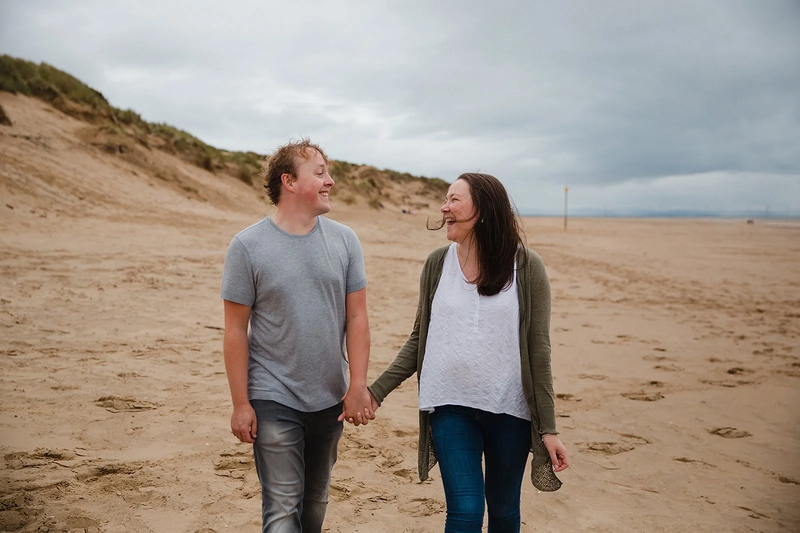 Catherine &amp; Tom | Formby Beach Pre-Wedding Shoot