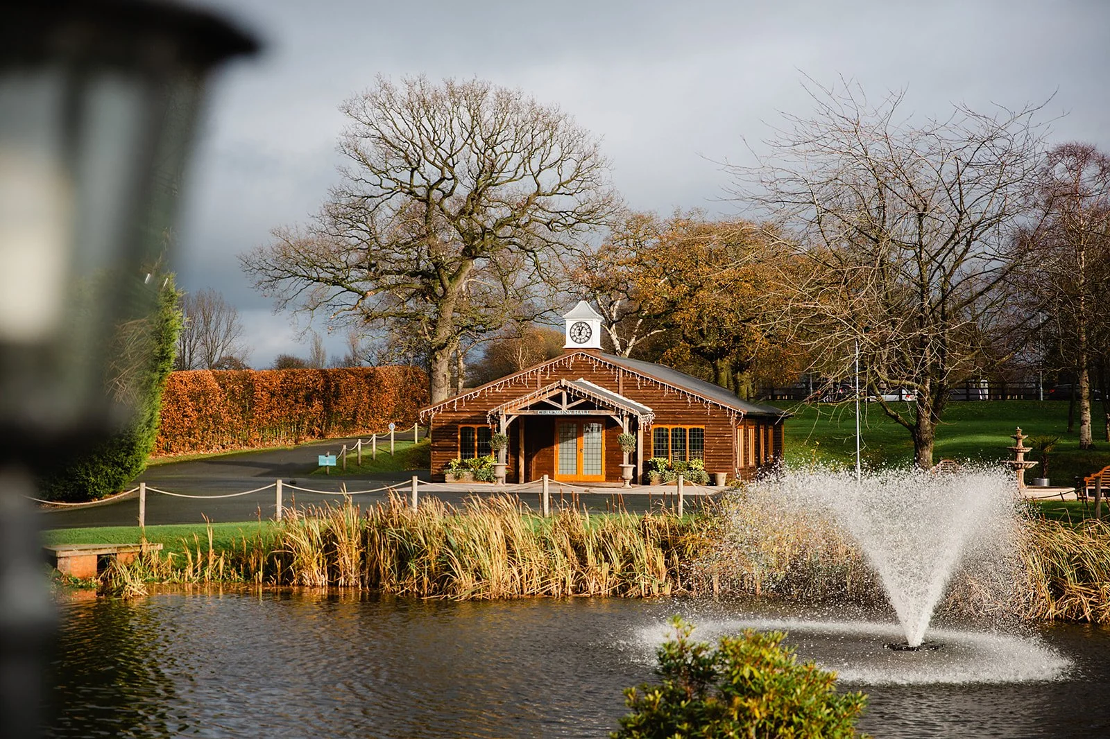colshaw-hall-the-pavilion-wedding-venue-exterior-pond-fountain.jpg