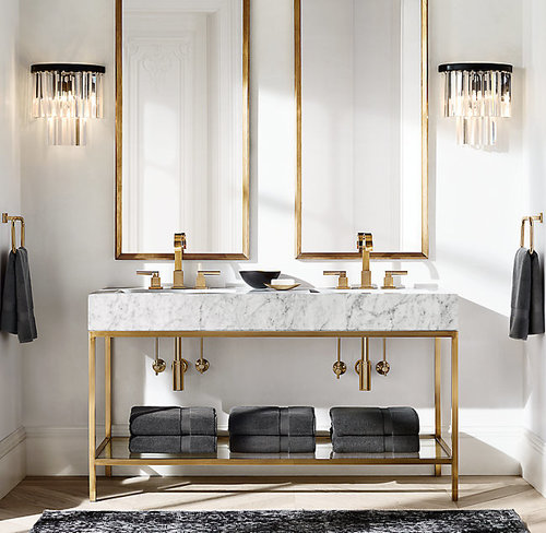 5 Designer Approved Bathroom Vanities, Restoration Hardware Bathroom Vanity Mirrors
