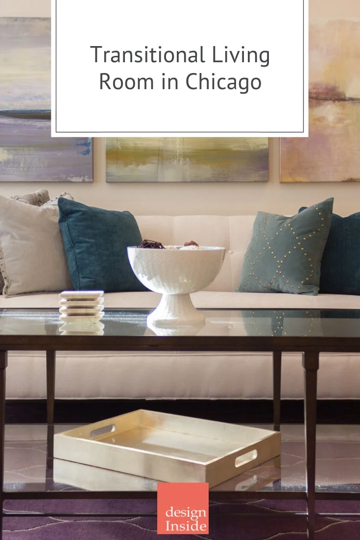 living and dining on Transitional Chicago Living Room Design Inside
