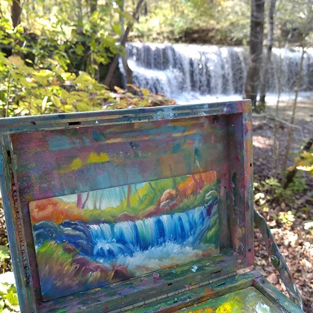 Painting at Big Woods
#pleinair #art #fineart #markdaehlin
#outdoor #artist #collectibles