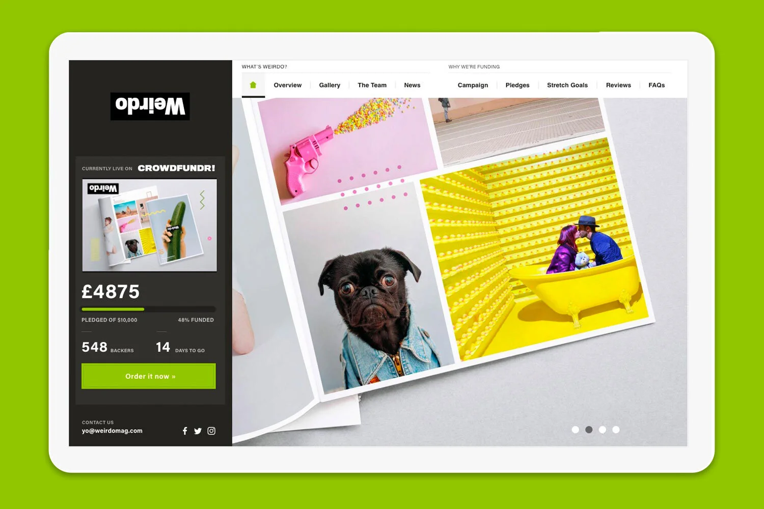 Crowdfund Companion — a web UI kit.