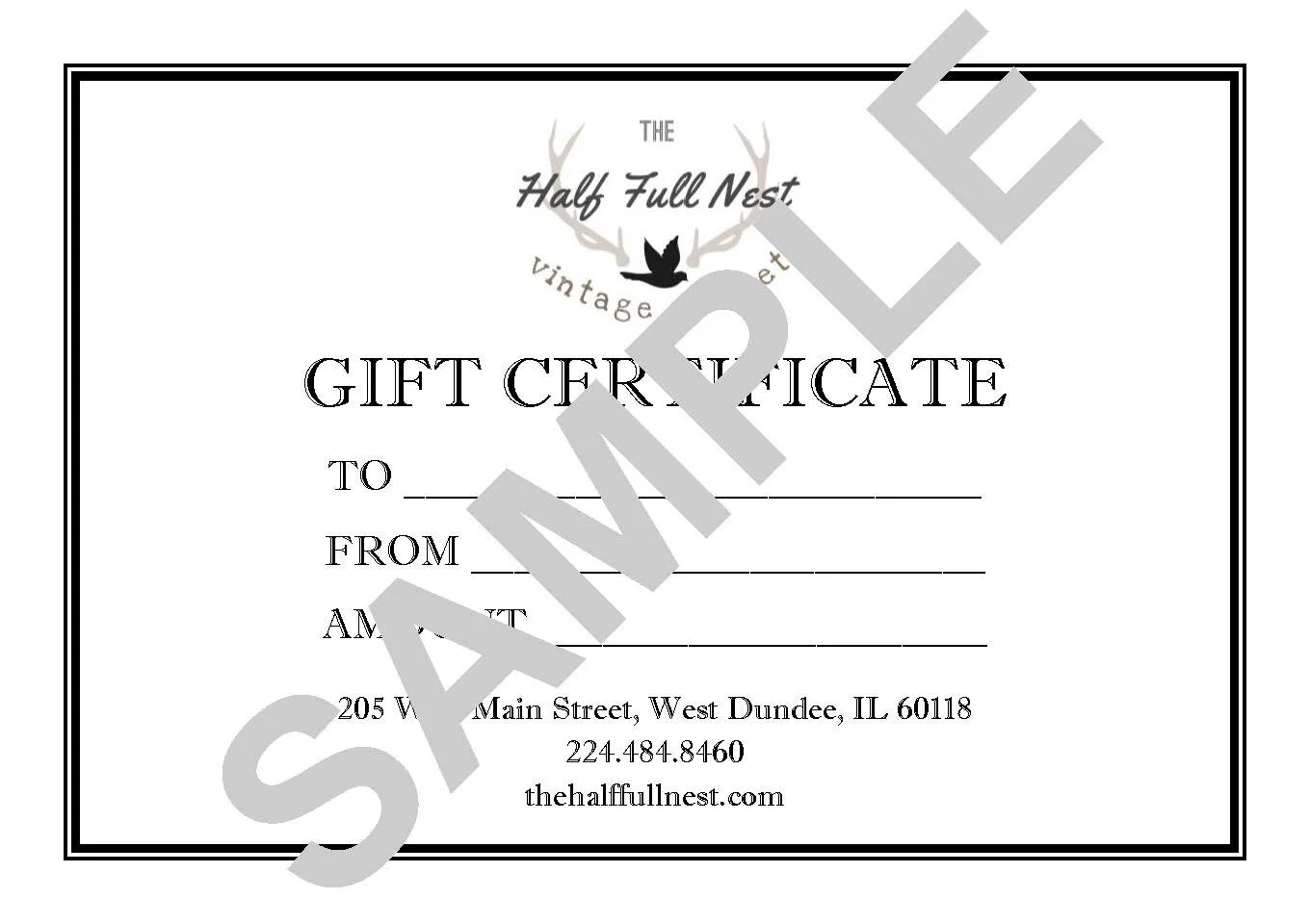 Gift Certificate