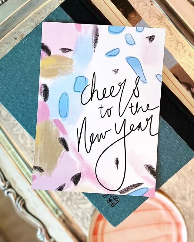 Cheers to the New Year. Custom cards for our friends and family this year! I use @paperculture every year for printing our holiday cards. Mostly because every order = a tree planted, but also because their product, customer service and shipping speed