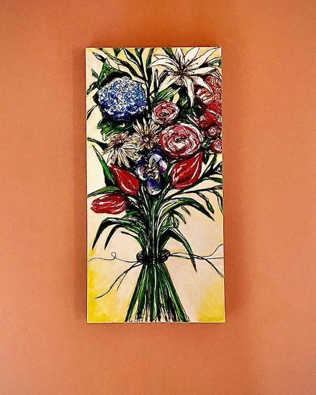 A little bit of floral for dear family friends. Commissioned for this wall specifically, the persimmon color is the perfect compliment. Grateful for this family who now own 6 of my pieces. Keeps me doing what I love.
.
.
.
.
#fineart #fineartpainting
