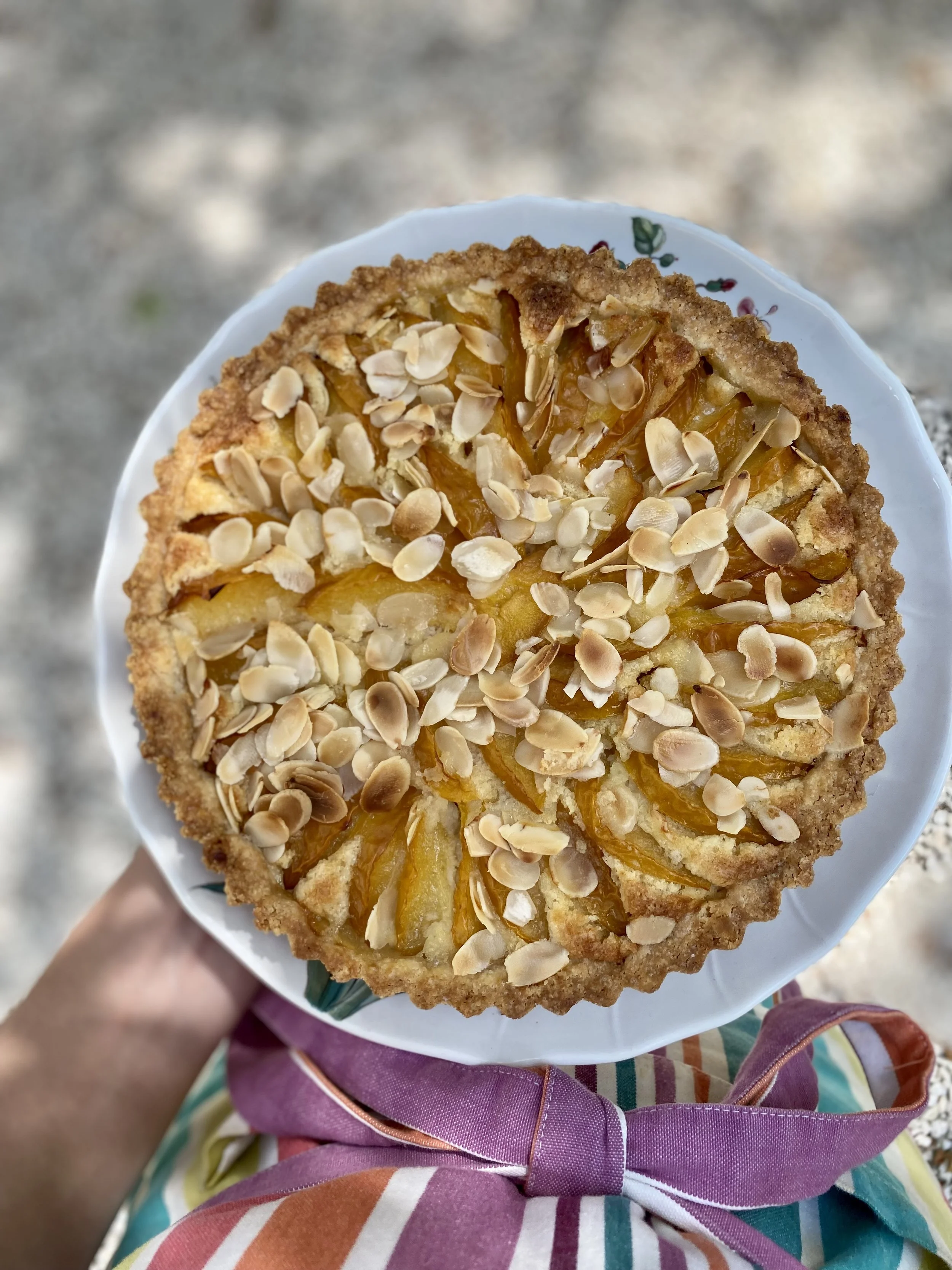 Frangipane taart met peer en gember