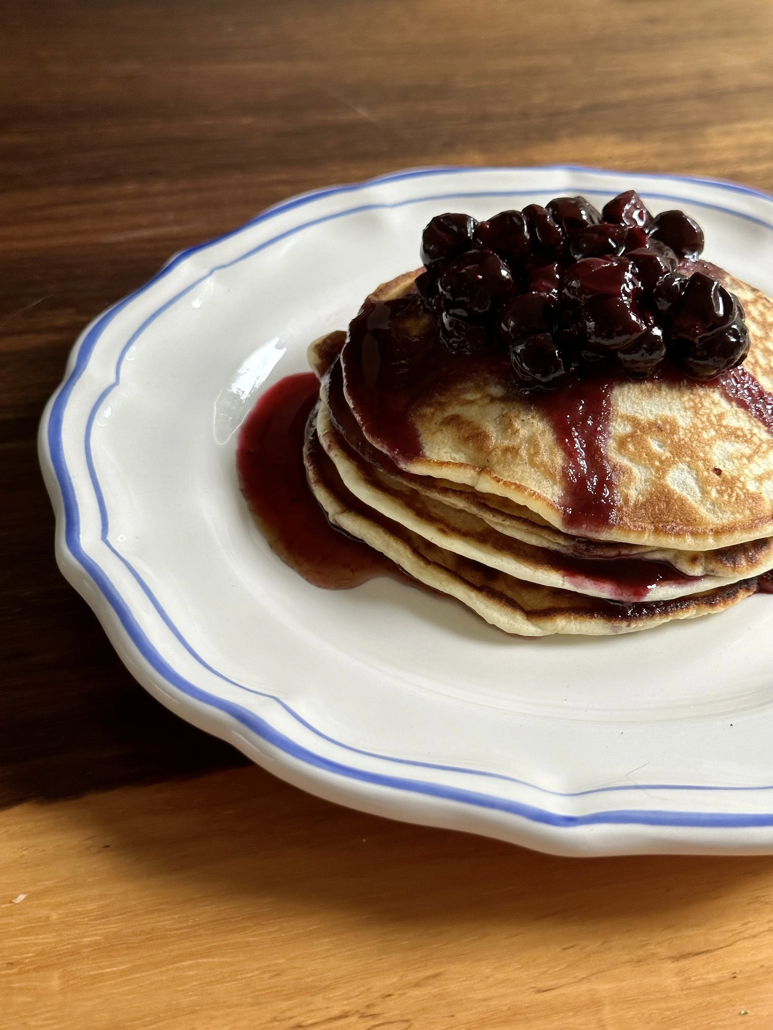 Pancakes met bosbessen