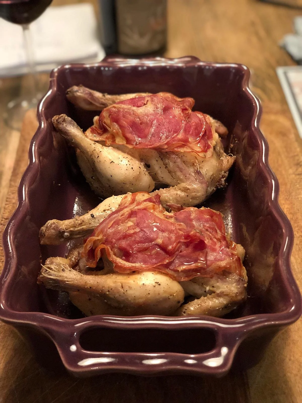 Poussins met paddenstoelen