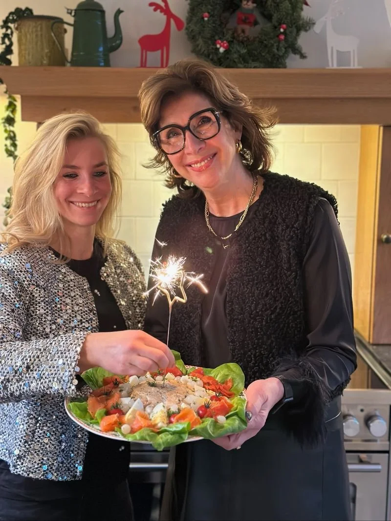 Feestelijke zalmsalade
