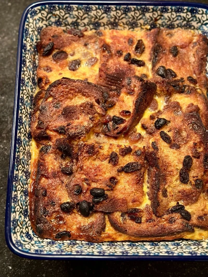 Panettone bread&amp;butter pudding