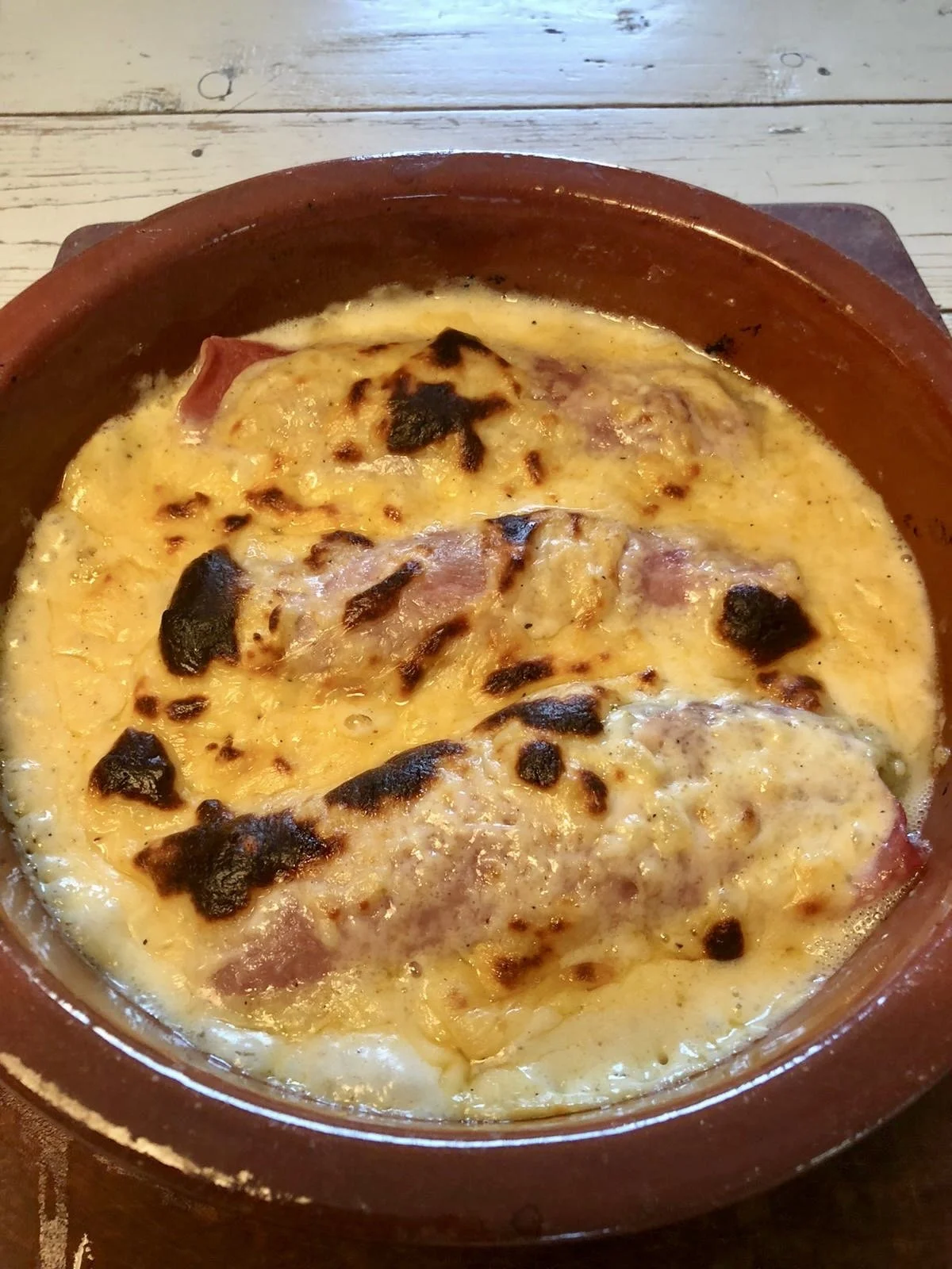 Franse lof met bechamelsaus