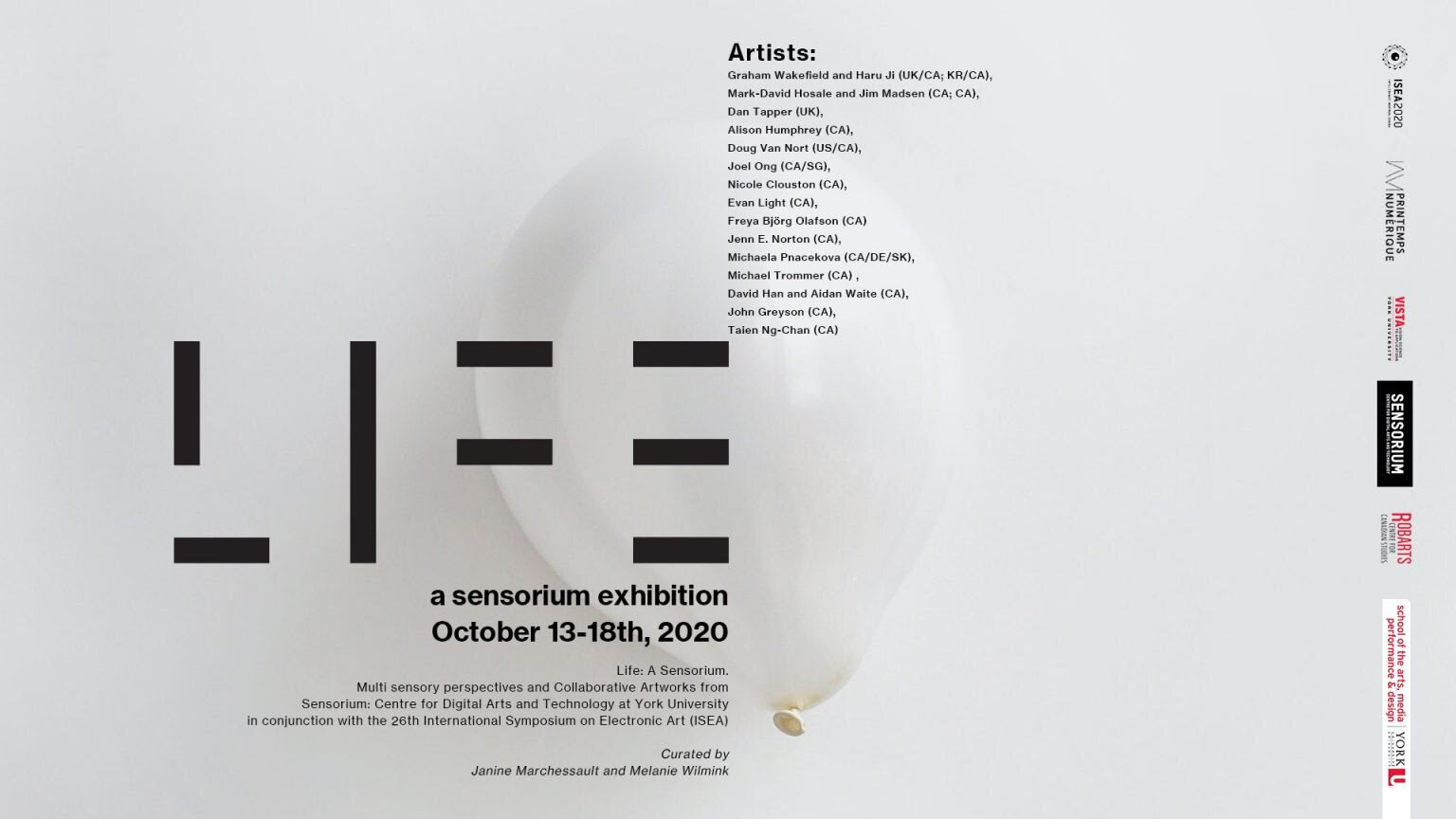 Poster for Life, A Sensorium Exhibition