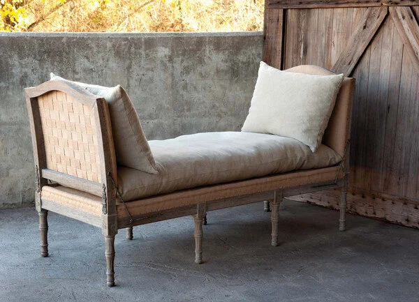 Bench (underneath fireplace)