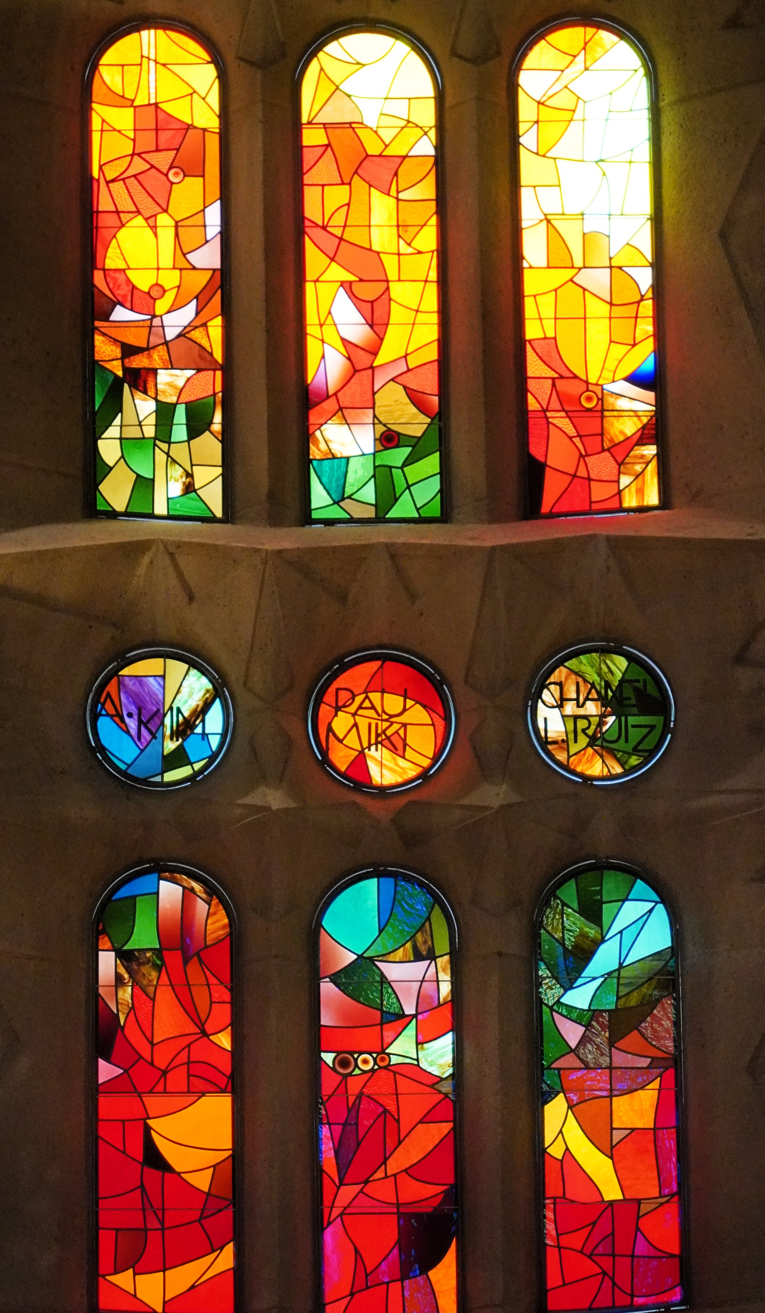 Barcelona - Sagrada Interior Stained Glass2.jpg