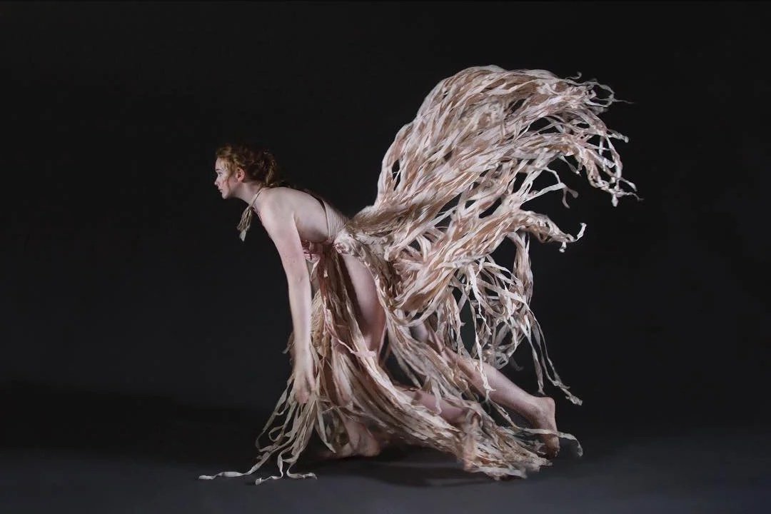 Muslin garment, fabric manipulation & natural dyes