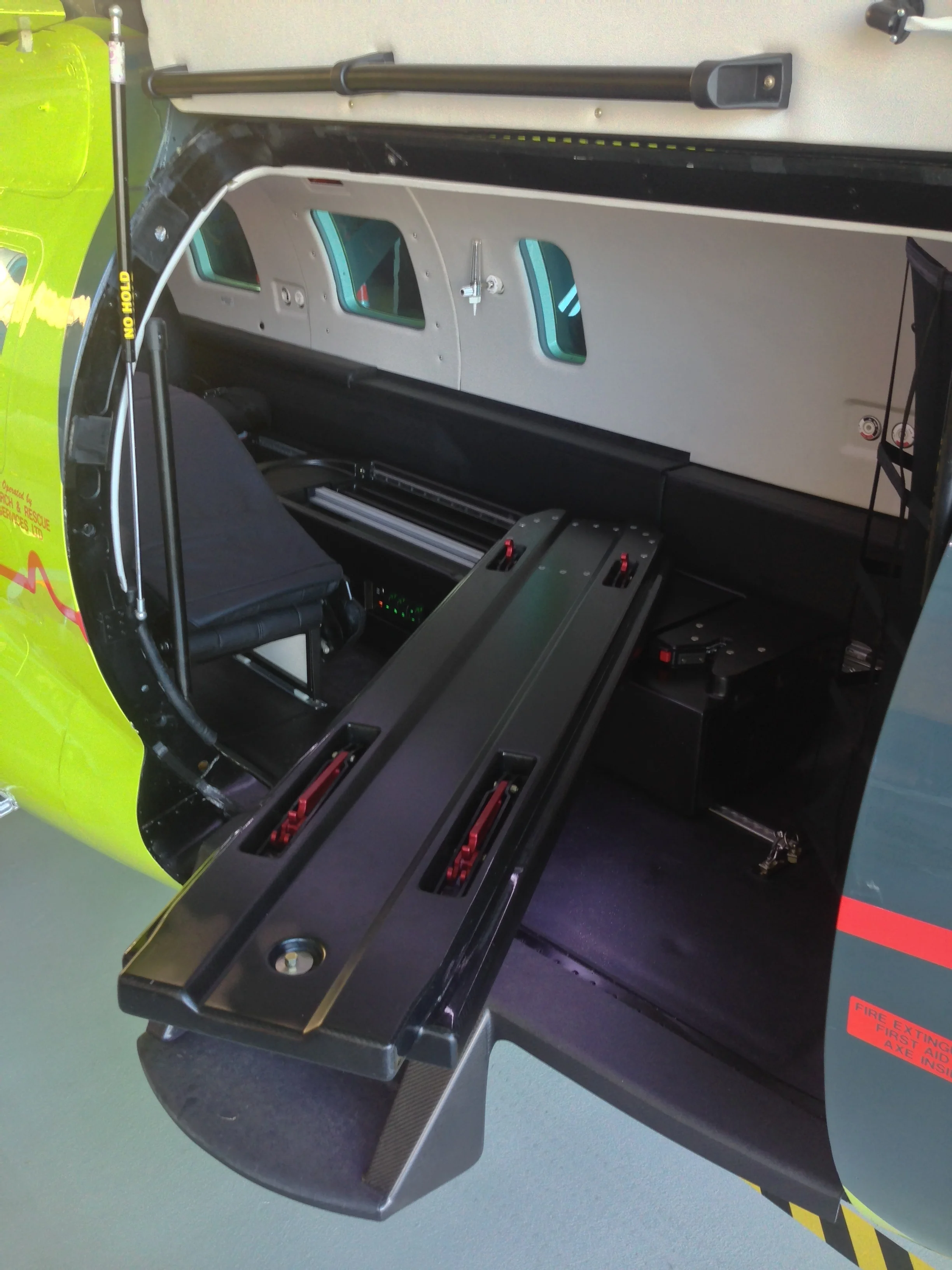  MU2-B Stretcher Loading System in action 