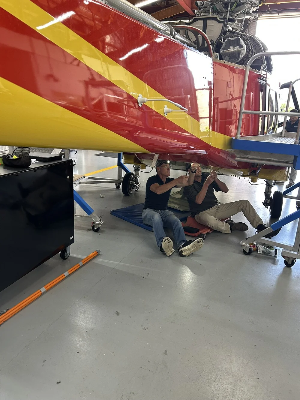 Brett and Dave under helicopter 2.JPEG