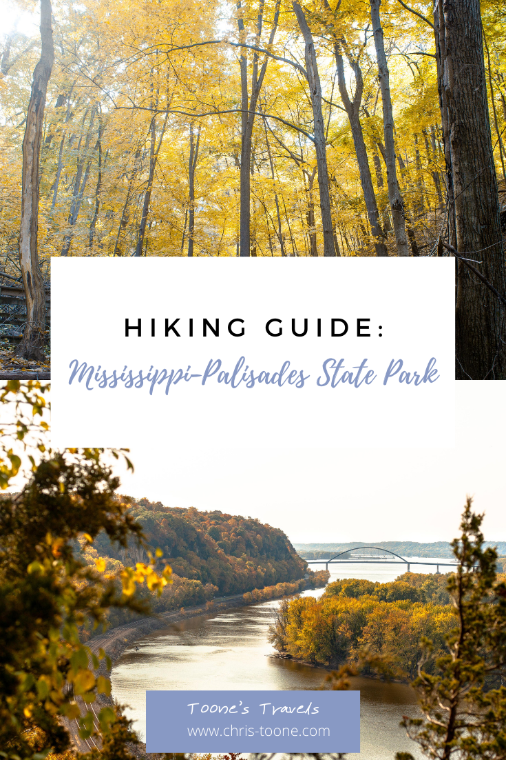 Hiking Mississippi-Palisades State Park