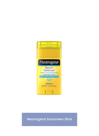 Neutrogena Beach Defense Sunscreen Stick SPF 50, Broad Spectrum Sun Protection for Face &amp; Body, Water-Resistant, Non-Greasy Formula, Travel Size for Beach &amp; Outdoor Use, 1.5 oz (42 g)