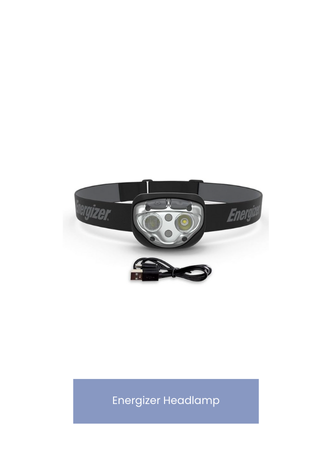 Energizer PRO-400 Headlamp Rechargeable, IPX4 Water Resistant Rechargeable Headlamp, Ultra Bright Multiple Light Modes Head Lamp, Camping, Running, Outdoors, Emergency Light, USB Included