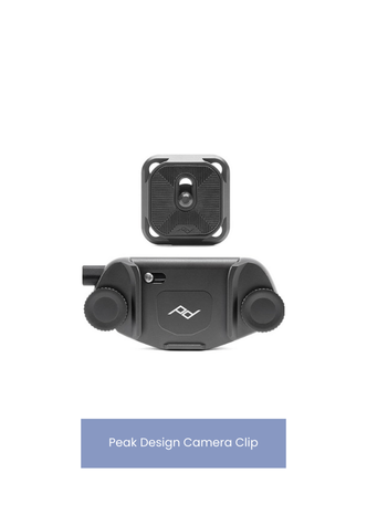 Peak Design Capture Camera Clip V3, Black with Plate, Holds DSLR, Compact and Point and Shoot Bodies, Secure, Stable and Accessible, Attaches to Straps and Belts, Quick Release, 200 lb Capacity