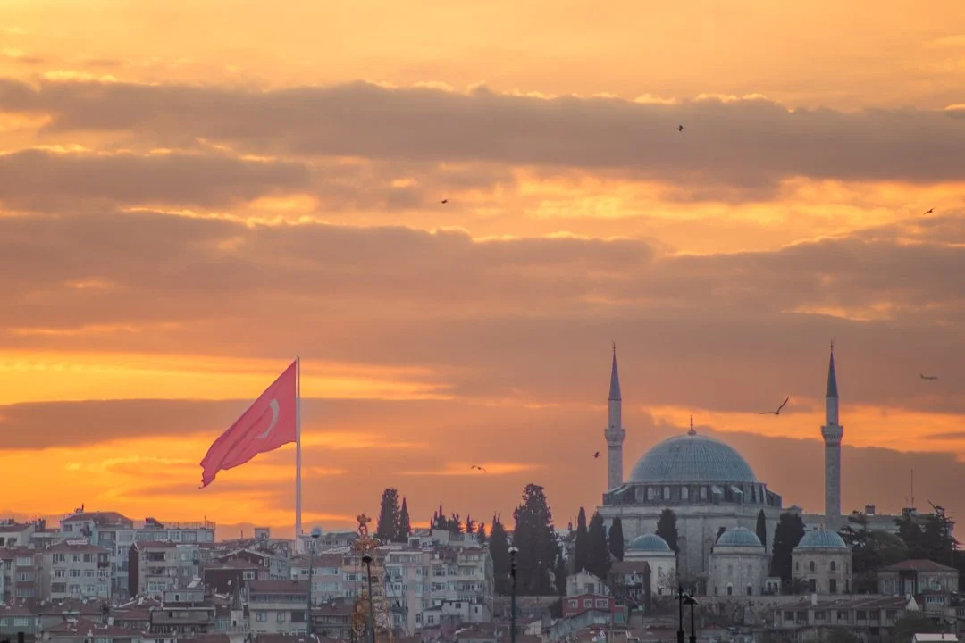 Sunset over Istanbul, Turkey