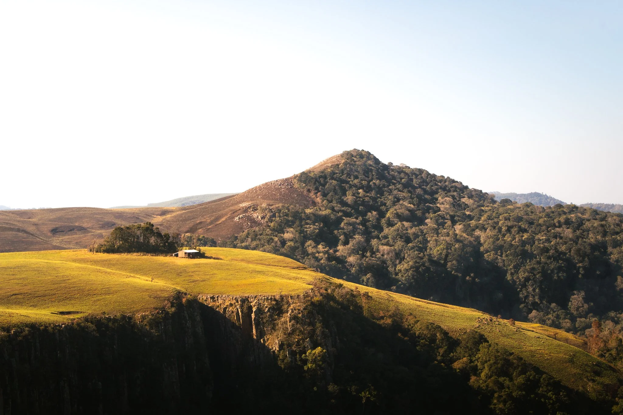 The rolling hills of the midlands in KwaZulu-Natal, South Africa