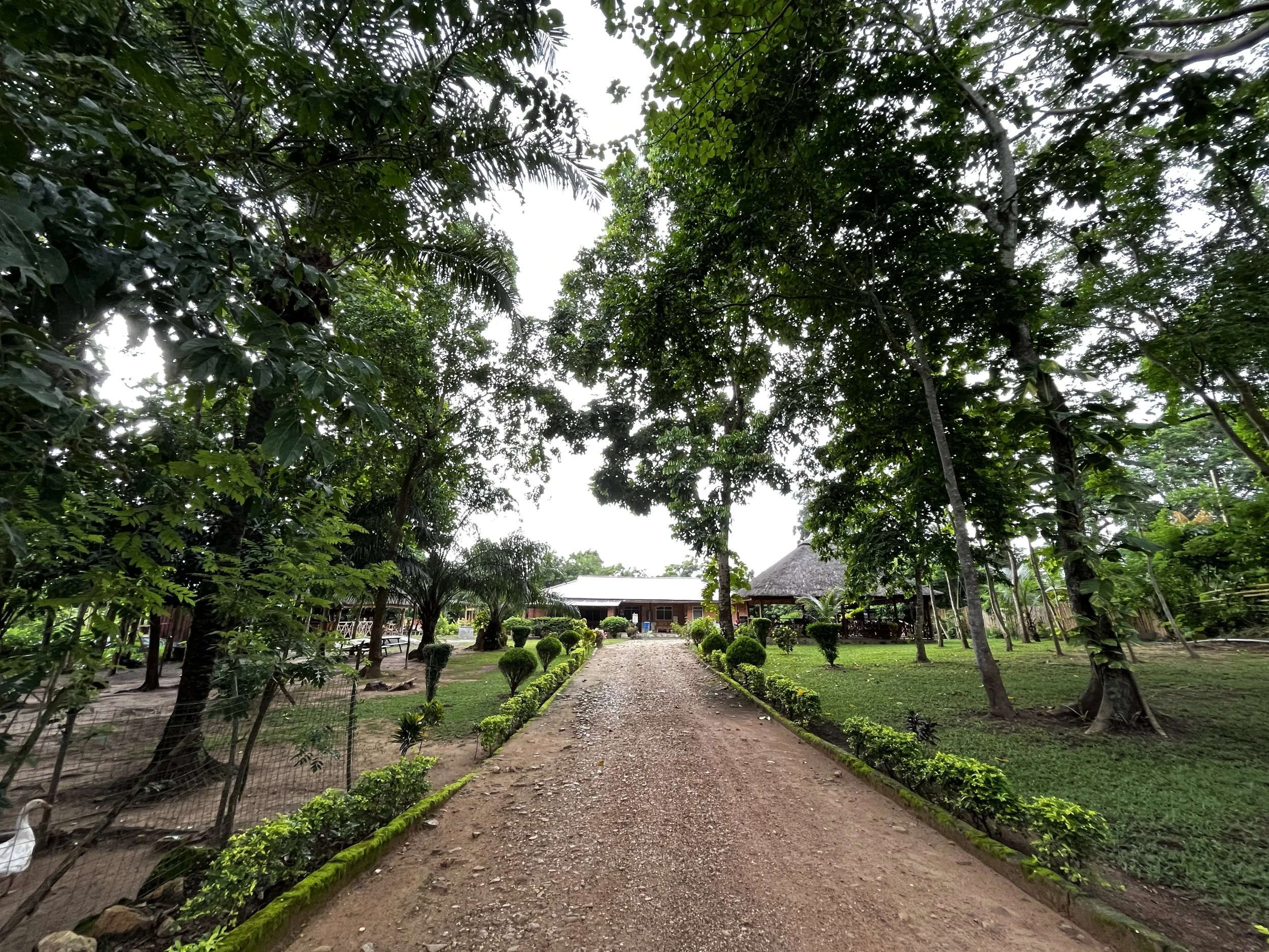 The entranceway to the serene Tagbo Falls Eco Lodge located in the Volta Region of Ghana