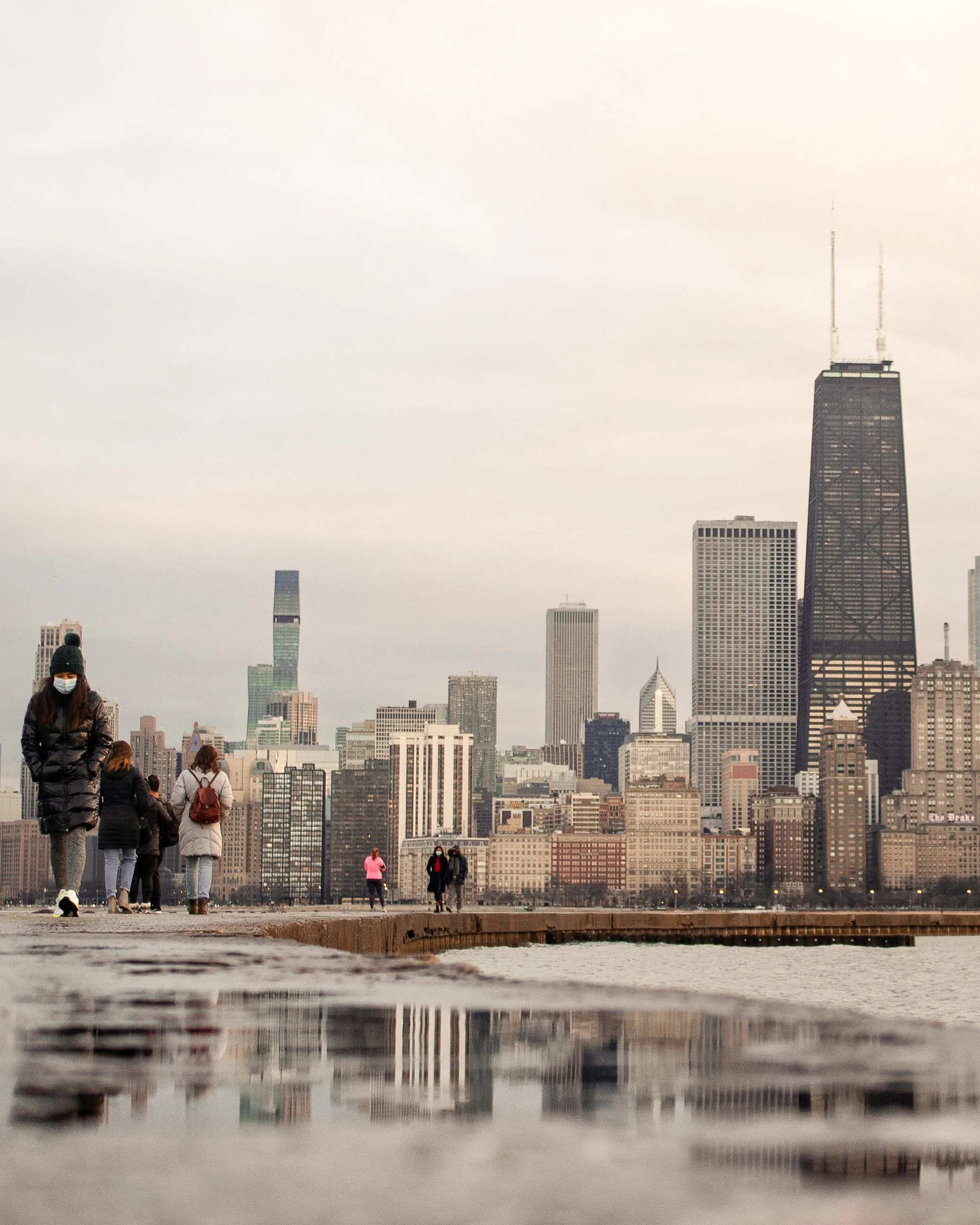 North Ave Beach in Chicago, USA