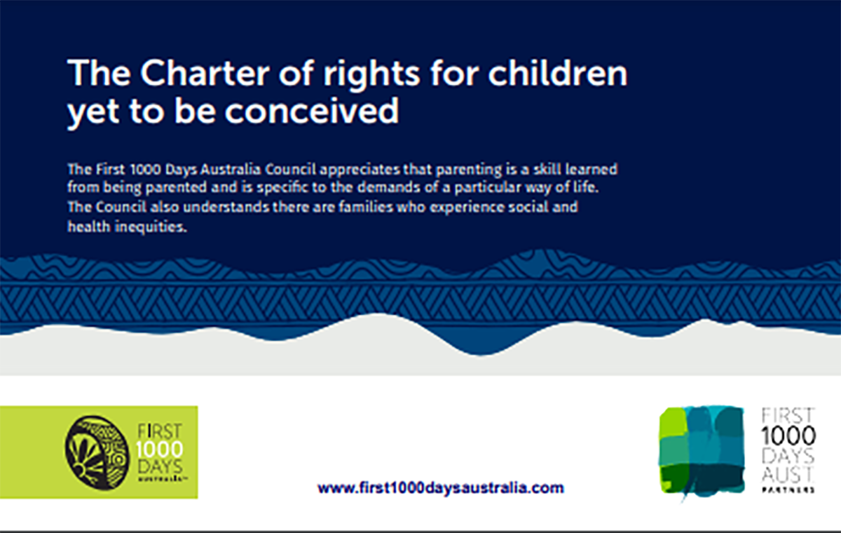 The Charter of rights for children yet to be conceived — First 1000 ...