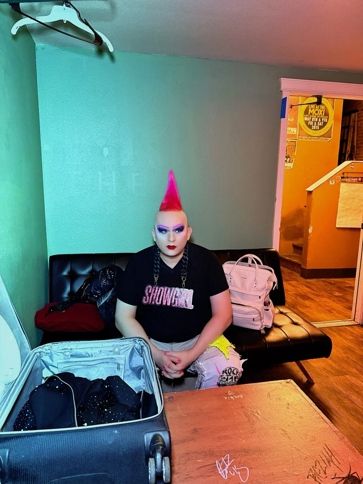 From stage lights to green room glow - the showgirl never clocks out. Still humming the crowd&rsquo;s energy. &lsquo;I don&rsquo;t know about you, but I&rsquo;m feeling 22 #ts12 #thepartyofashowgirl