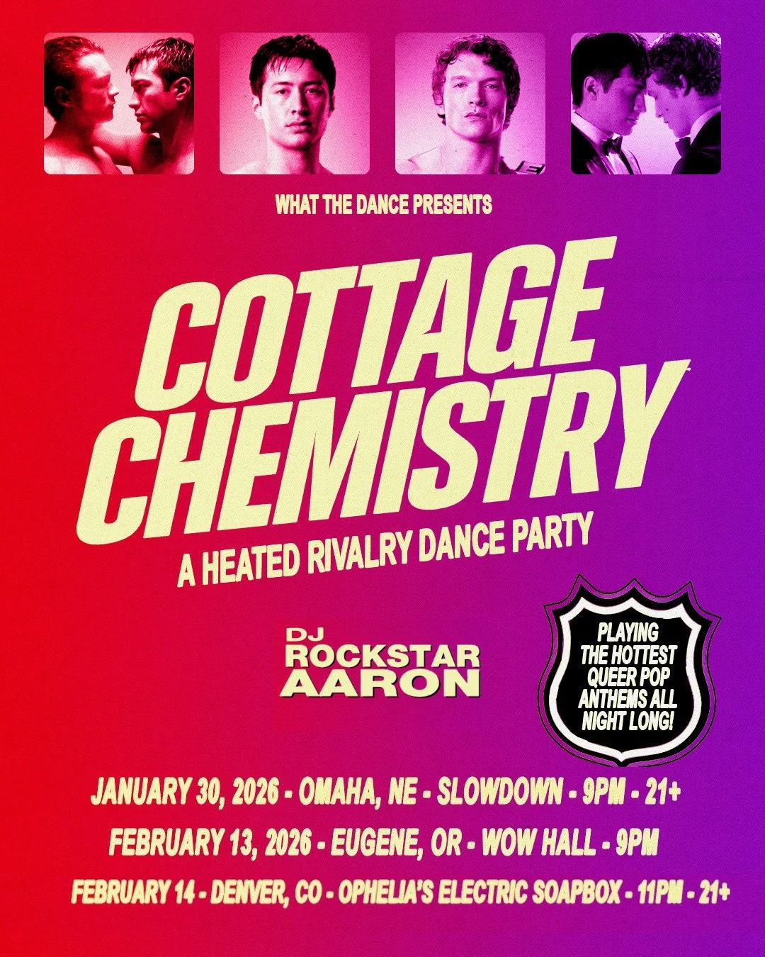 A few more dates have been added to my Winter schedule. DENVER! EUGENE! OMAHA! Come celebrate your favorite TV obsession with me as we dance to the Heated Rivalry soundtrack, the hottest queer pop anthems, and nostalgic alt hits all night long! ❤️&zw