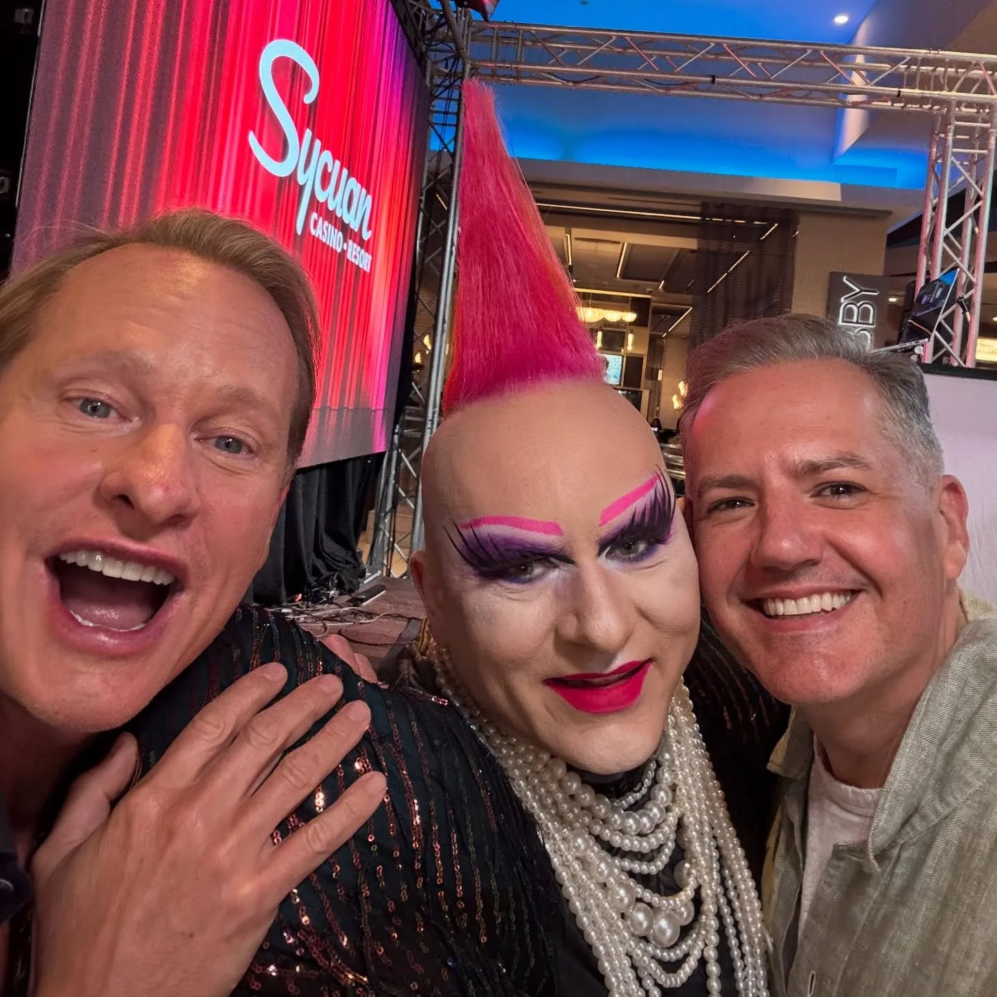 Happy Pride San Diego Kick off night 1 at @sycuan_casinoresort I couldn&rsquo;t imagine being anywhere else! So much fun! @carsonkressley @helloross @fantasiaroyalegaga @thediscopunk