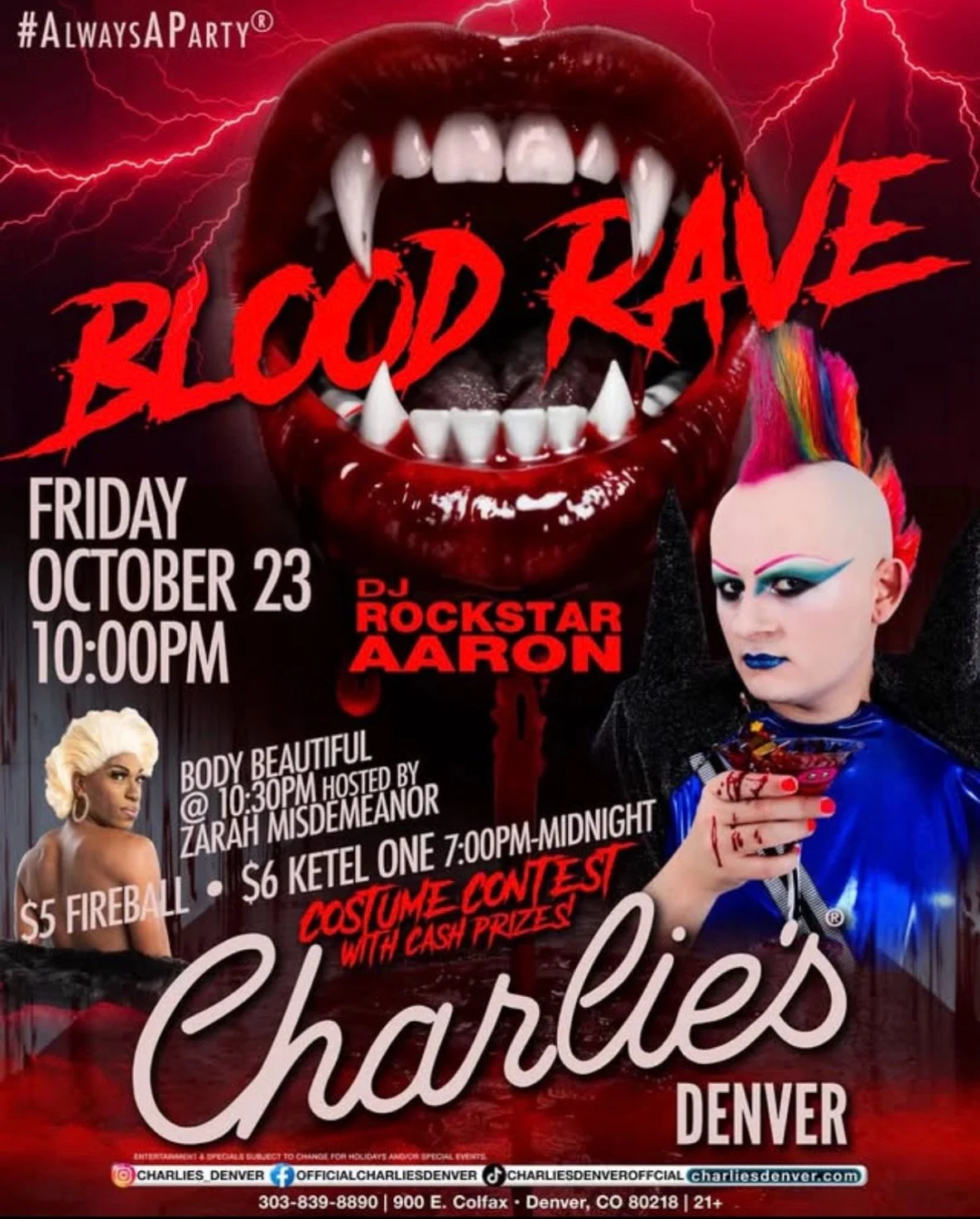 Denver! Tonight I am back at @charlies_denver I can&rsquo;t wait to see you!
