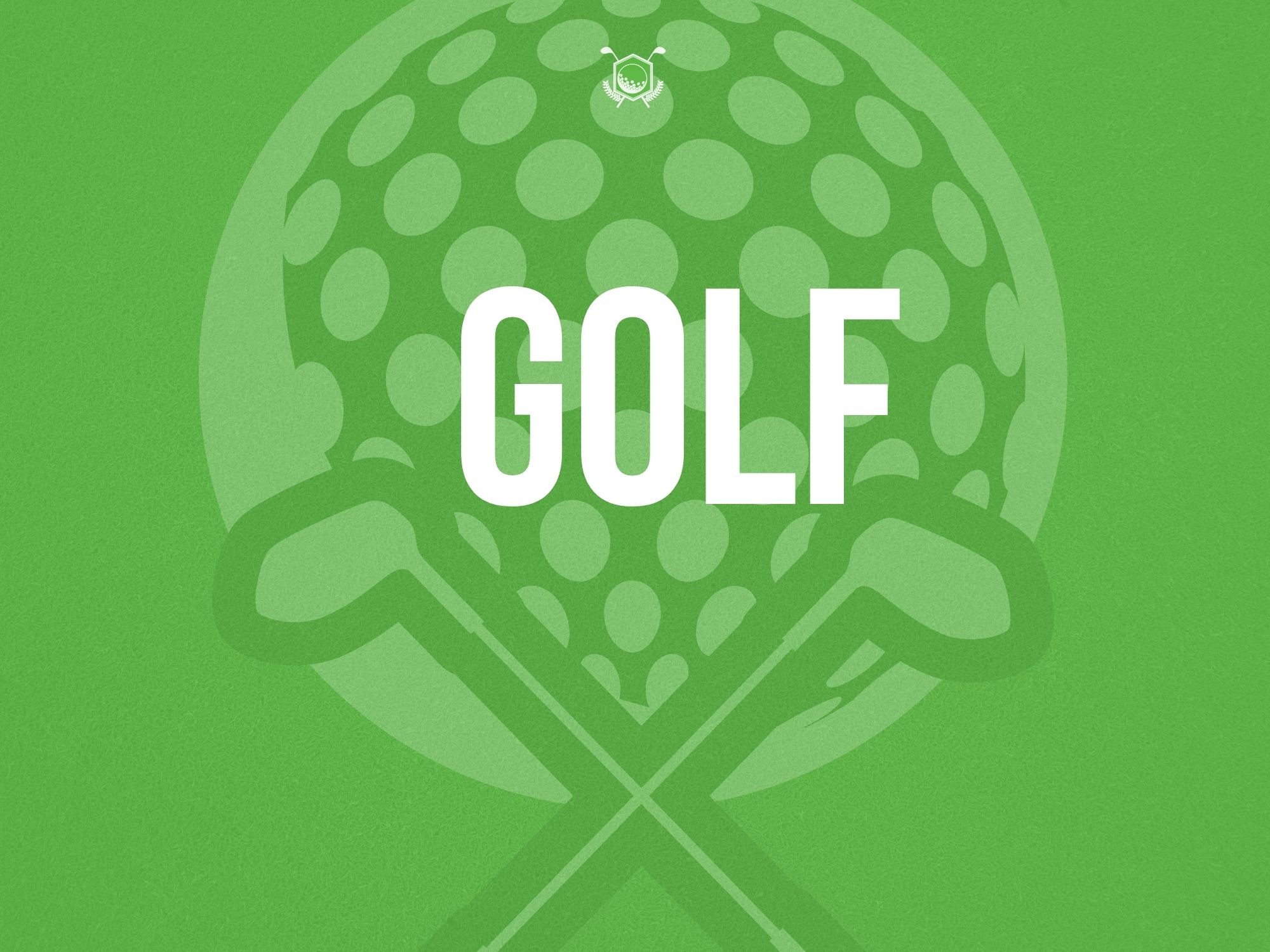 Green Illustrated Golf Ball Golf Club Landscape Poster.jpg