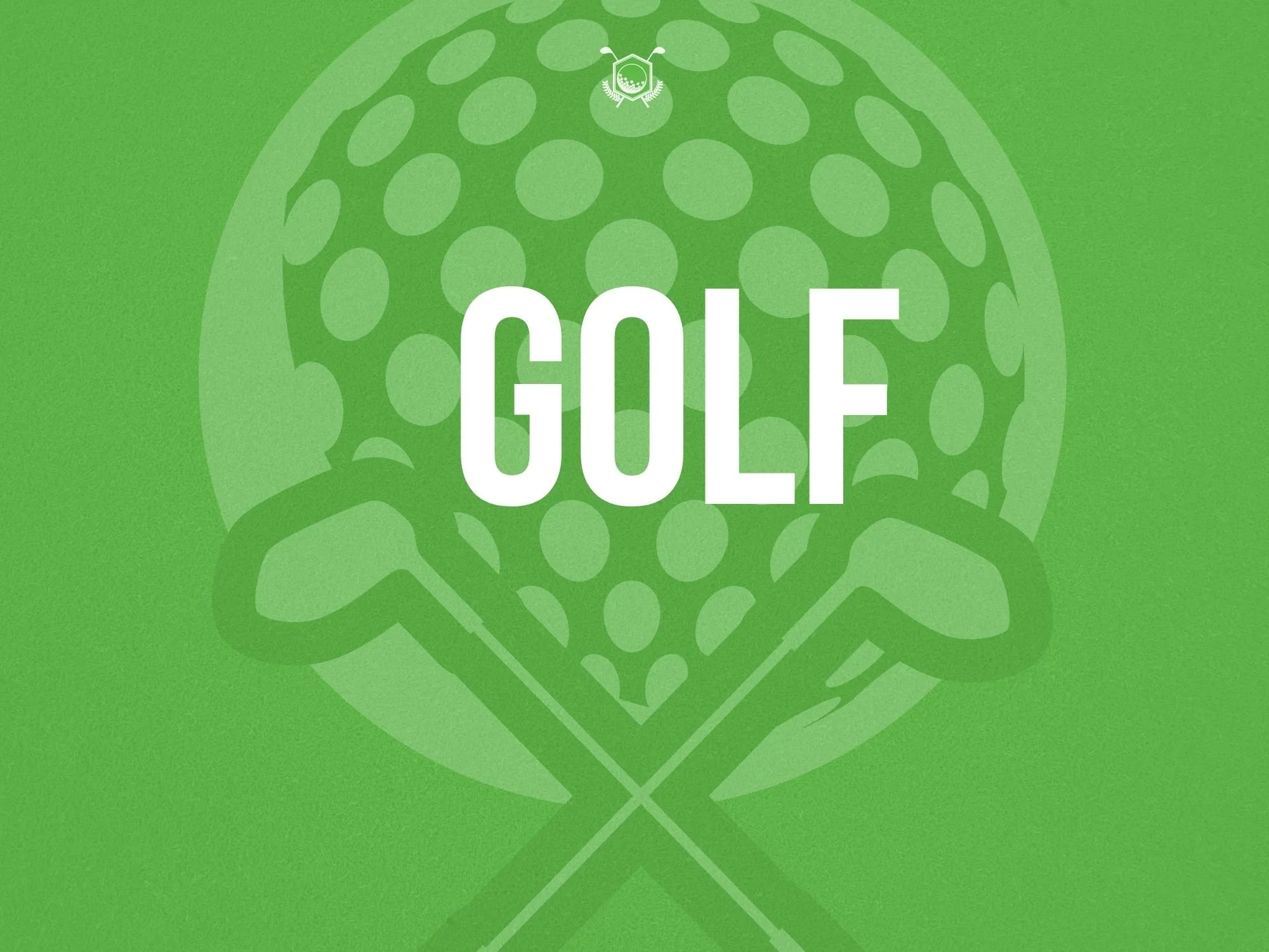Green Illustrated Golf Ball Golf Club Landscape Poster.jpg