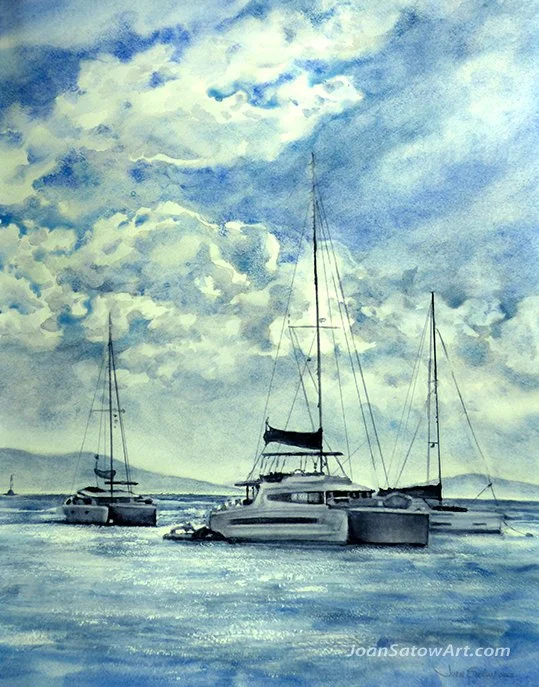 "Boats By the Beach"