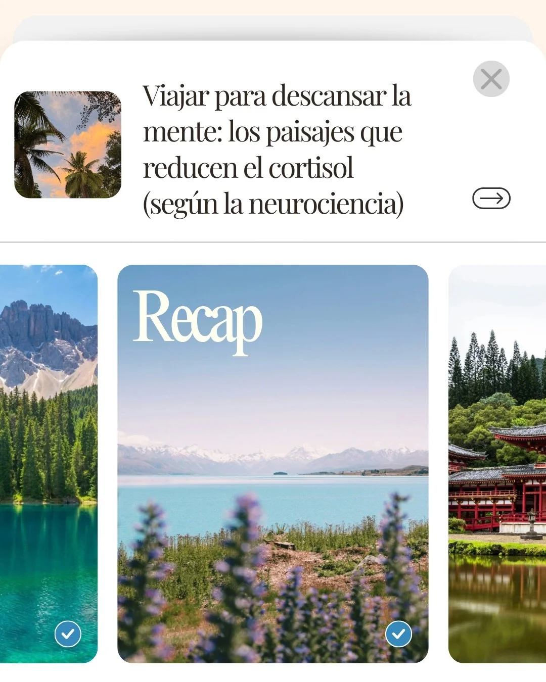 Estas son las nuevas entradas del blog ✨
	1.	🌿 C&oacute;mo los paisajes naturales reducen la activaci&oacute;n de la am&iacute;gdala y el cortisol, seg&uacute;n la neurociencia.
	2.	💍 Por qu&eacute; algunas marcas, como Mejuri, construyen valor emo