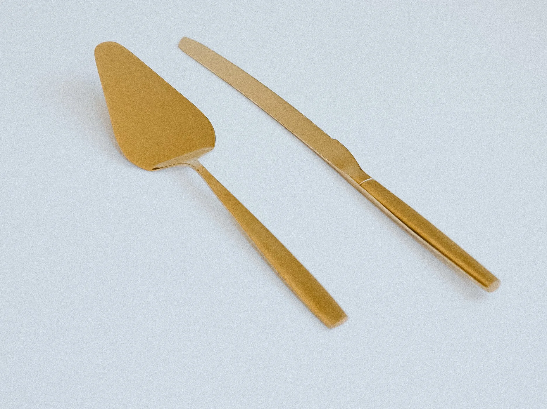Modern Gold Cake Serving Set