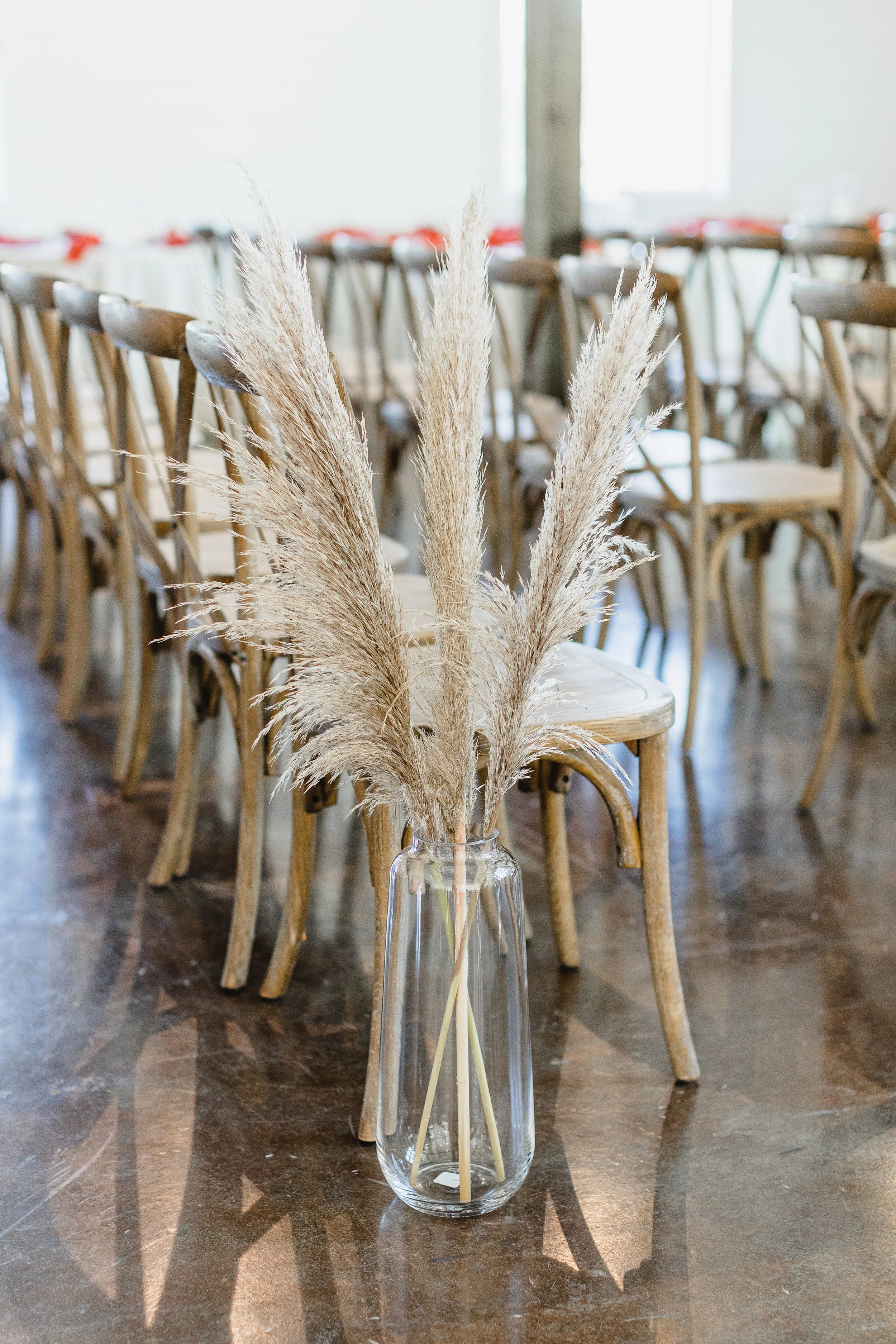 Tall Glass Contemporary Vase